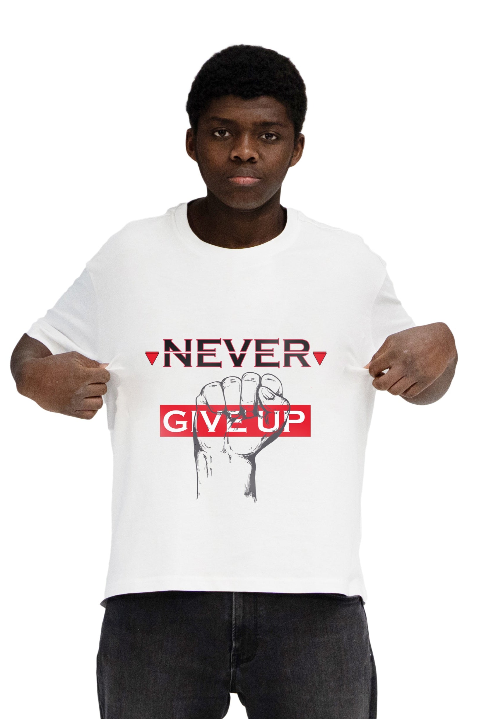 NEVER GIVE UP - Shirt